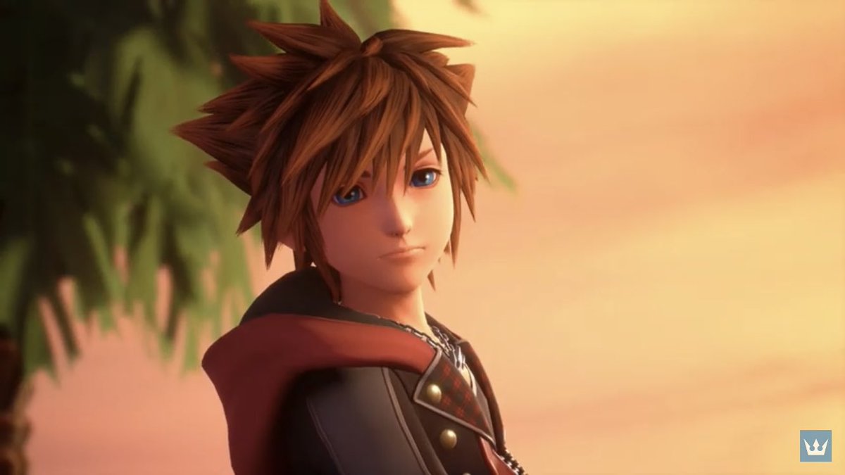 And....right from the get-go, something is off about the scene. Instead of paying attention to K, Sora is distracted worrying about Riku being alone. Sora has no plans himself to take this opportunity to share a paopu with K. She is the one that initiates, to his shock.