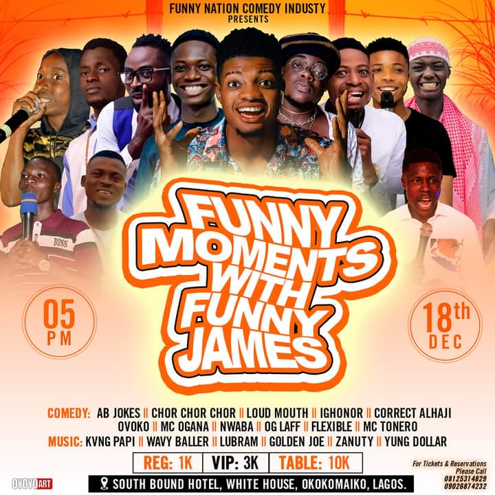 mcuchebomb's tweet photo. @Ogalandlord Offixial
 DECEMBER 18📌📅
@Mc Funnyjames
   📍 SOUTH BOUND HOTEL,WHITE HOUSE, OKOKOMAIKO LAGOS.
👀See Fliers📋 For More Details.........
#funny #okoko #funnymoments #funnyjames #confirmed #Hotel #WhiteHouse #jokes #comedy #shutdown #thisweekend #joy #love #southbound https://t.co/yRtIXh3jQV