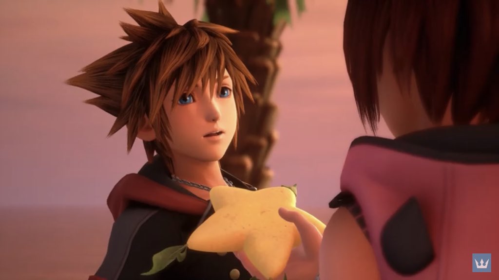 He is not happily surprised, not shyly flustered as one would expect. He just looks at her in confusion, sadness, seriousness. His body leans uncomfortably away, eyes dart around, he opens his mouth but doesn’t know what to say. So he just looks to her to explain.