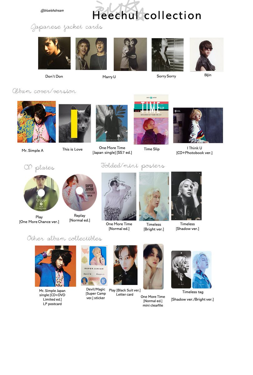 extra Siwon sheet Heechul album photocard template