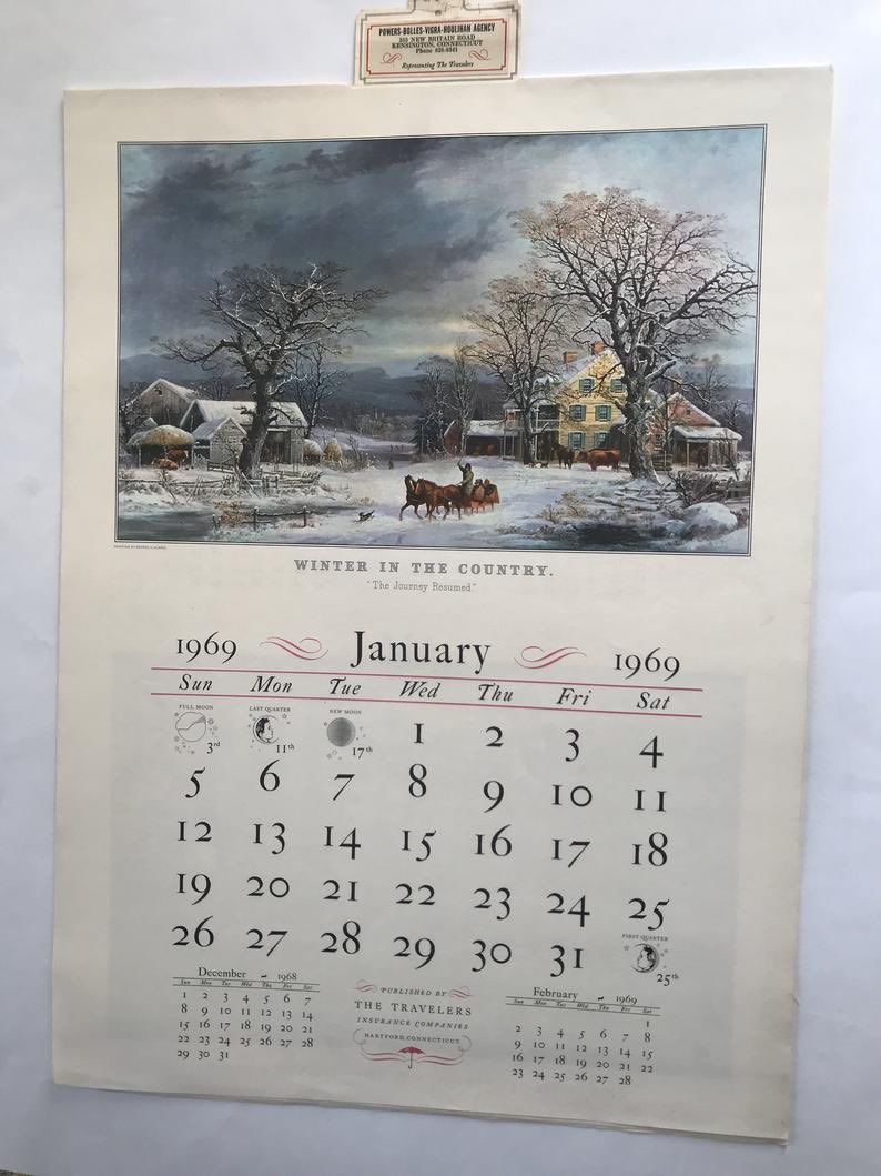 ScottMonty's tweet photo. Does anyone else who grew up in New England remember these Currier &amp; Ives calendars that @Travelers used to send out?

My grandparents always had one hanging in the kitchen. https://t.co/JDObPnPvVE