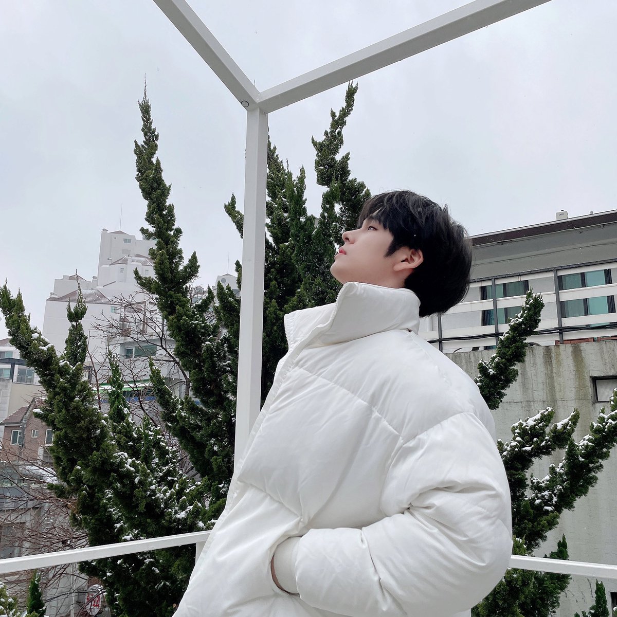 CRAVITY_twt's tweet photo. 러비티!!!눈 와요 눈❄️
나랑 놀사람?☃️
#크래비티 #세림 #눈 #포토바이쭈니 https://t.co/i2Qhc8ioqH