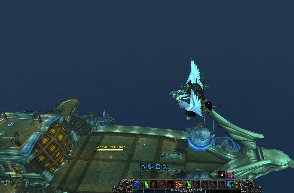 PhatLewtsGold's tweet photo. Decided to use lvl boost my druid, on the flight to Org from the intro, he died. Rezed on the Alliance ship, and was killed multiple times, eventually was able to take the Alliance mount to...Org?? #ThatsNotHowThisWorks https://t.co/DsXuRtGDD6