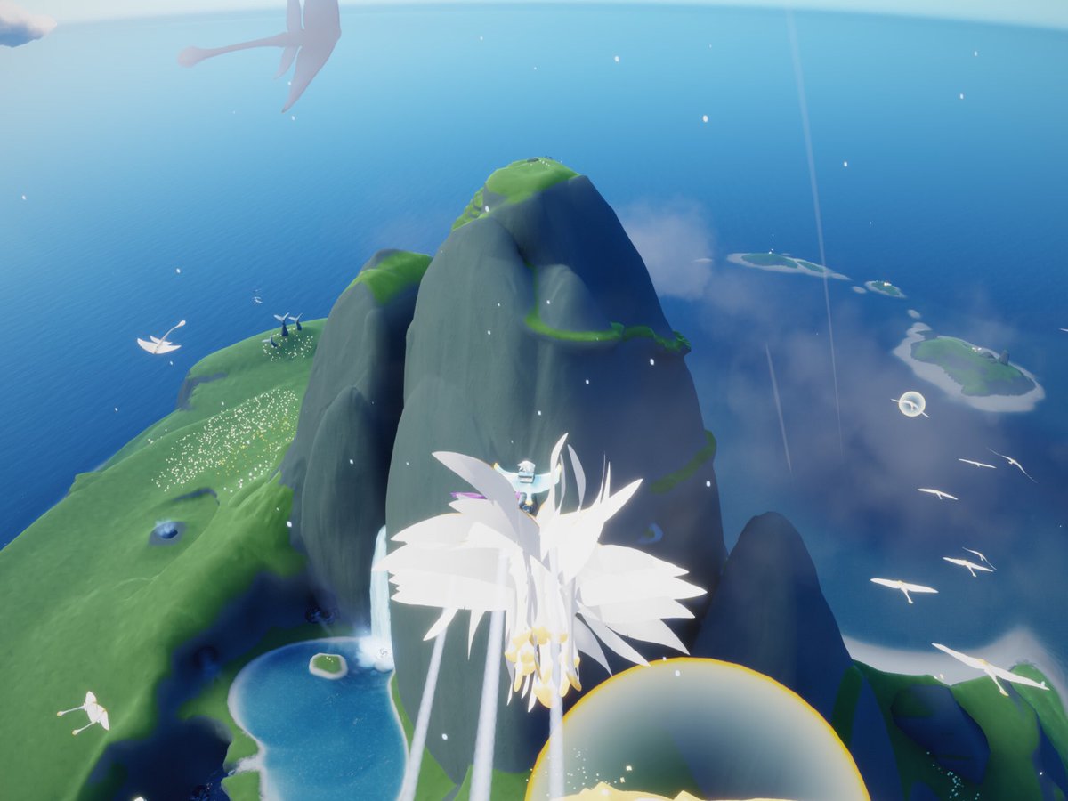 でんたこたつ على تويتر Sky星を紡ぐ子どもたち マンタケープで楽園に行ったら盛大に歓迎されたやつ 草原と楽園ほんと好き