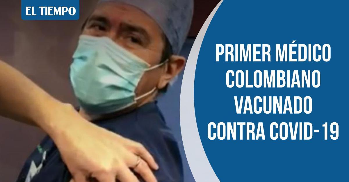 ELTIEMPO's tweet photo. De acuerdo con Noticias Caracol, Mario Jaramillo, quien vive desde hace veintiséis años en Bristol, Inglaterra, habría sido el primer médico colombiano en recibir la vacuna de Pfizer contra el covid-19. Le contamos ▶️ https://t.co/jhoE4JUxVC https://t.co/JOQjrAFbaW