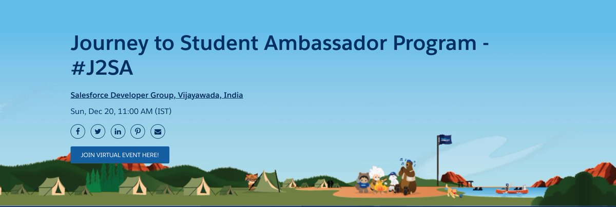 Sesha__'s tweet image. Once again @Vijayawada_SFDC come up with one more session for #FutureForce and this time a dedicated session on #StudentAmbassadorProgram on Dec 20 at 11:00 AM.

RSVP Link: bit.ly/J2SAMB

Join us to hear the Journey of our very own Student Ambassadors.
#J2SA
#Salesforce