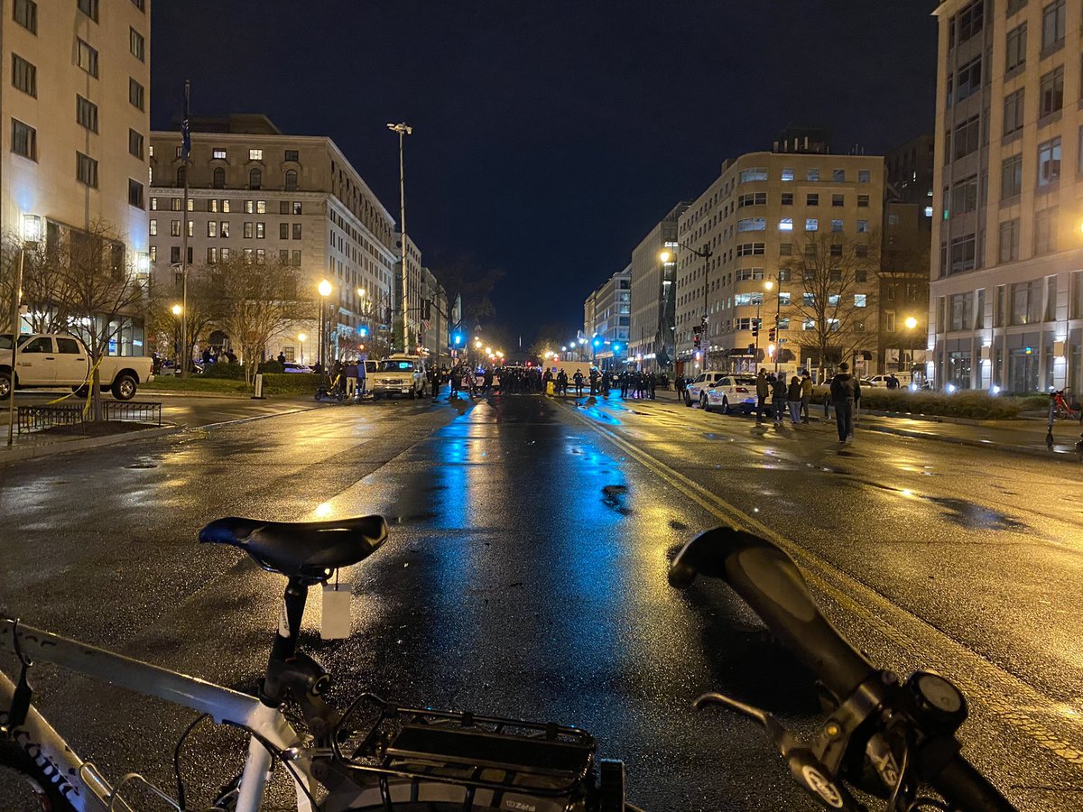 DC Fire EMS have transported nine people linked to tonight's political clashes:•four critical stabbing patients from 11th and F Streets, near Harry's Restaurant•one assault victim from 11th and F Streets•two DC officers with NLT injuries•two citizens with NLT injuries