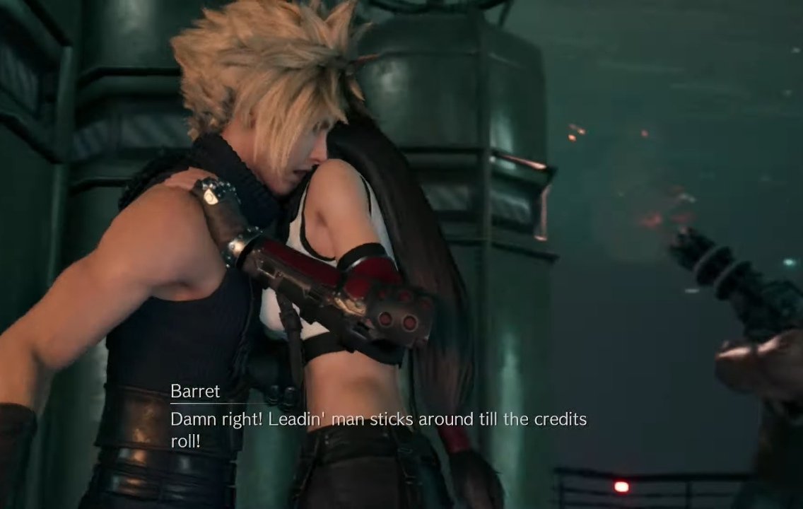 Fun fact: cloti embrace more than once in part one of FF7R 