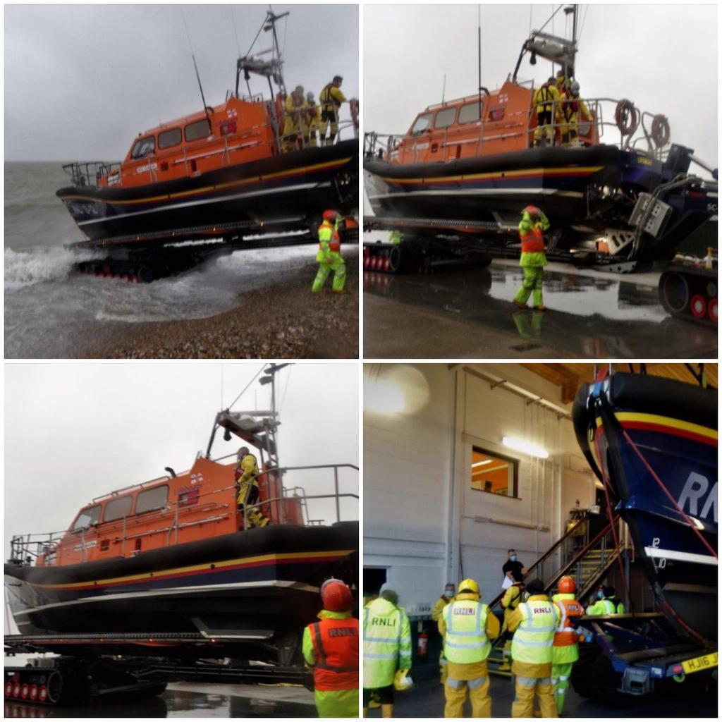 Selseylifeboat's tweet photo. Relief 13-12 launching on exercise this morning. https://t.co/aEAsGYauPW