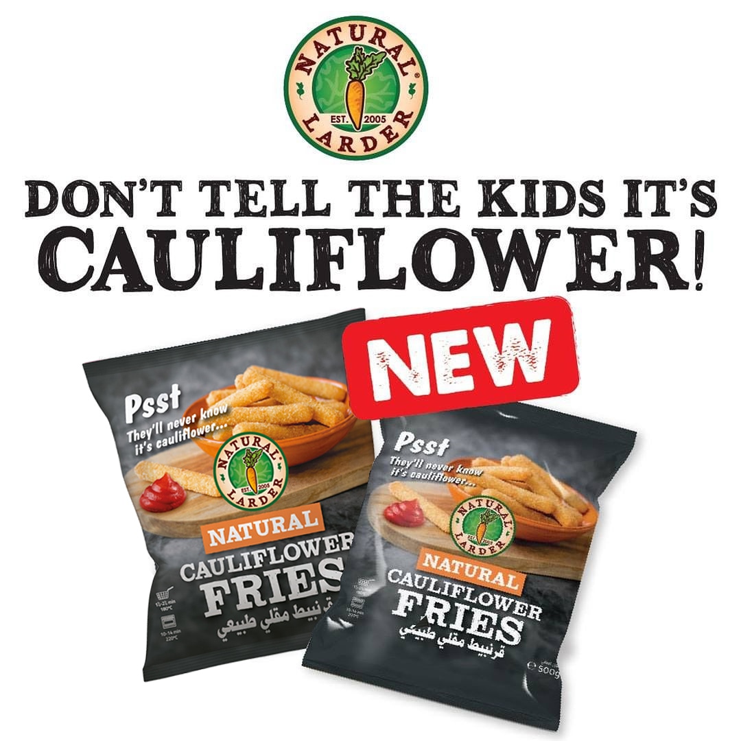 New Cauliflower 🍟 fries❕ Your kids will surely love❕⁣
⁣
🌱 #OrganicLarder 🌱⁣
"𝘖𝘳𝘨𝘢𝘯𝘪𝘤 𝘮𝘦𝘢𝘯𝘴 𝘭𝘢𝘳𝘥𝘦𝘳..."⁣
⁣🌱#اللاردرالعضوي 🌱⁣
اللاردر هو العضوي⁣

#dubaifood #dubaifoodie #dubaifoodies #foodiedubai #goodfood #cauliflower #fries