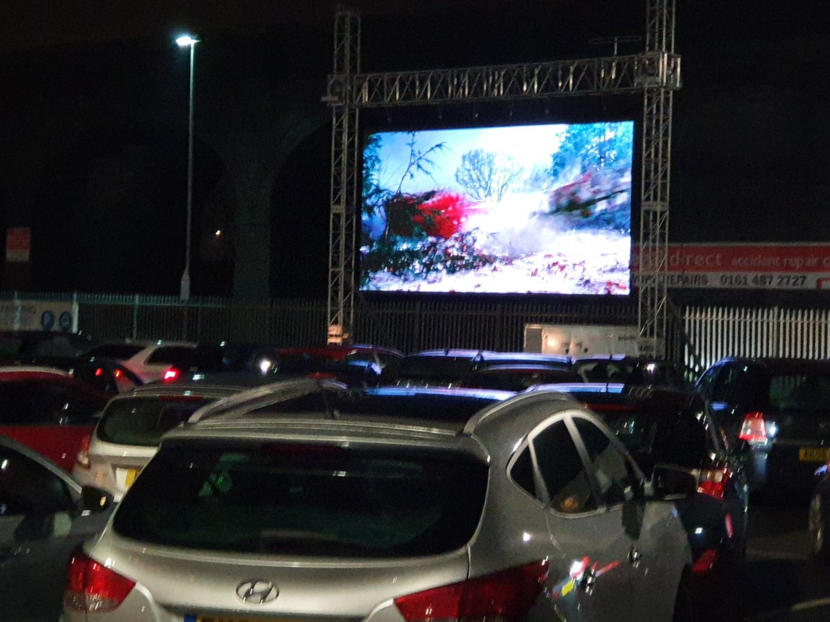 It all starts again from 10am today, get your tickets for the Drive In Movies at Hazel Grove Park and Ride driveinmovies.live we are here all week