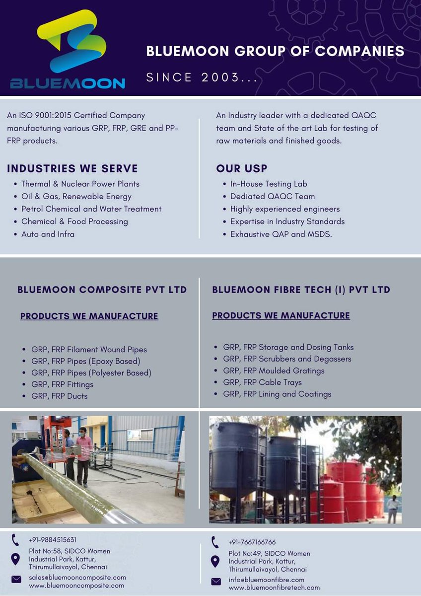 bmfibretech's tweet photo. Bluemoon Group of Companies https://t.co/PPwNudi3II