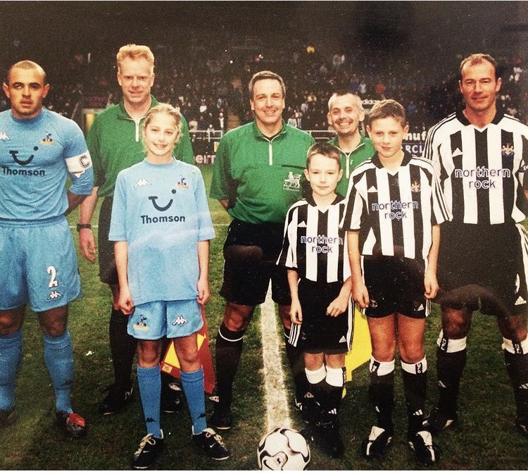 It was a crying shame they mixed up the free mascot kits that day and I ran out in front of <a href="/alanshearer/">Alan Shearer</a> and 52,000 wearing Hotpants, but other than that what a day to be a Mag ⚫️⚪️❤️ #nufc <a href="/delfender/">D Fender</a>