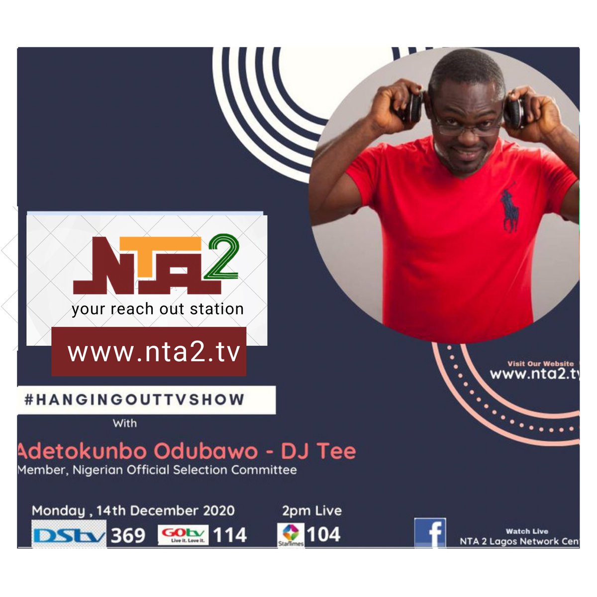 LawalAhmed1's tweet photo. Catch @djteefilms Live on #hangingouttvshow Monday, 14th December 2020 as we spotlight the Nigeria Oscars Selection Committe of The Oscars targeting The Movie - #MilkMaid Feature Film Category. Join Us on Monday, 14th December 2020. 2pm Live. #nta2 #academyawards #hangingoutshow https://t.co/xHnUtNbOzW
