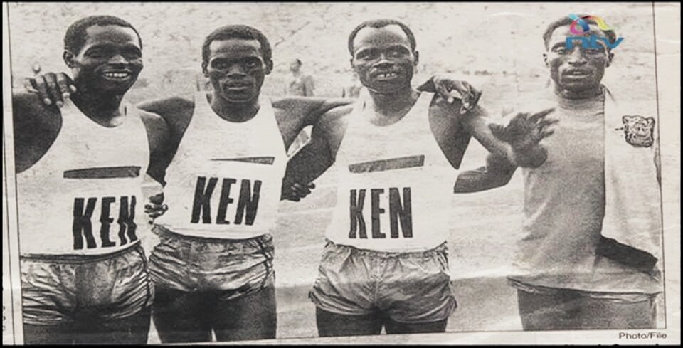 athletics_kenya's tweet photo. AK@70 we celebrate the quartet of #HezekiahNyamau, #RobertOuko #JuliusSang & #CharlesAsati, who presided over one of the biggest comebacks in sporting history by dropping the baton, dropping to eighth place, https://t.co/AUCkUr2S6E