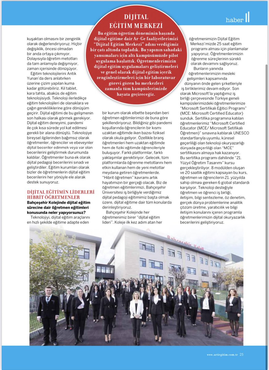 Genel Müdürümüz sn. Özlem Dağ; Hibrit Öğretmen kavramı artık hayatımızın bir parçası.
<a href="/metodbox/">🇲​🇪​🇹​🇴​🇩​🇧​🇴​🇽</a> uzaktan eğitimde ana platformumuz haline geldi.
Çok güzel röportaj, mutlaka okuyun👏

#bahçeşehirkoleji 
<a href="/egitimtercihi/">egitimtercihi</a>