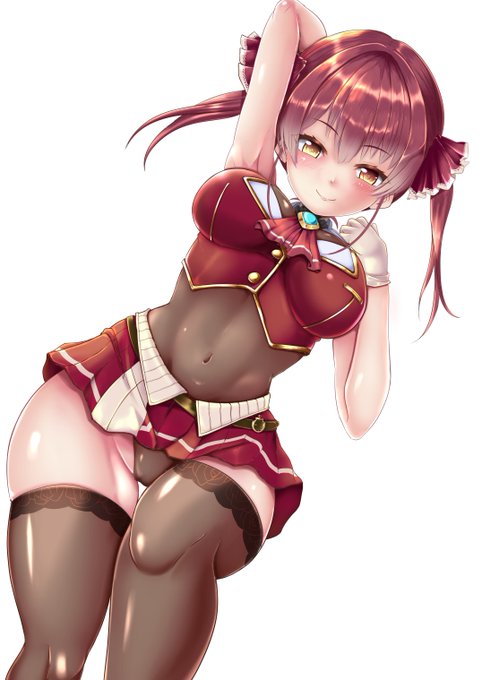 背景無しのマリン船長単体も差分でアップ
#マリンのお宝 