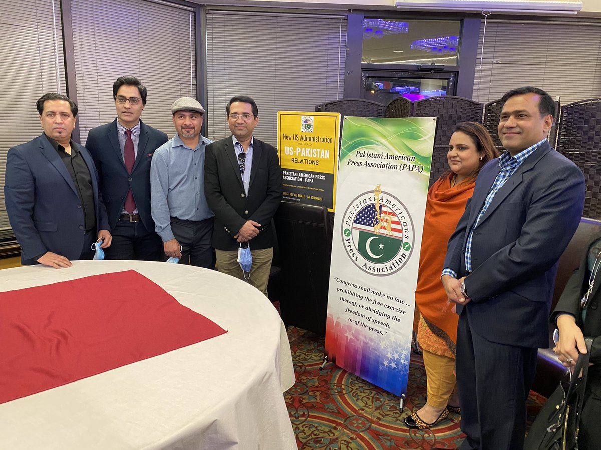 pakuspress's tweet photo. “New US Administration and the Future of US-Pakistan Relations”
A Roundtable Discussion & Post Election Diaspora meet up with visiting journalist @Asifbhatti_GEO
#PAPA2020 #Election2020 #USPakRelations https://t.co/7QJSflltnr