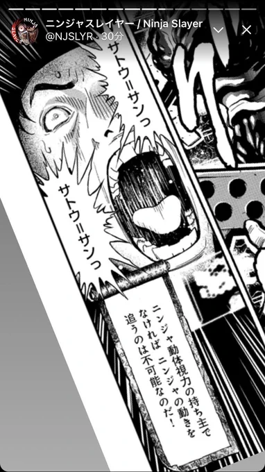 今日のニンジャフリートのアイアンヴァイス=サン
目にも留まらぬ速さとまさに万力の如きパワーそして威圧感とニンジャに出会ったモータルの絶望感が詰まってるな
さらに銃も効かないムテキもプラスされるしな 