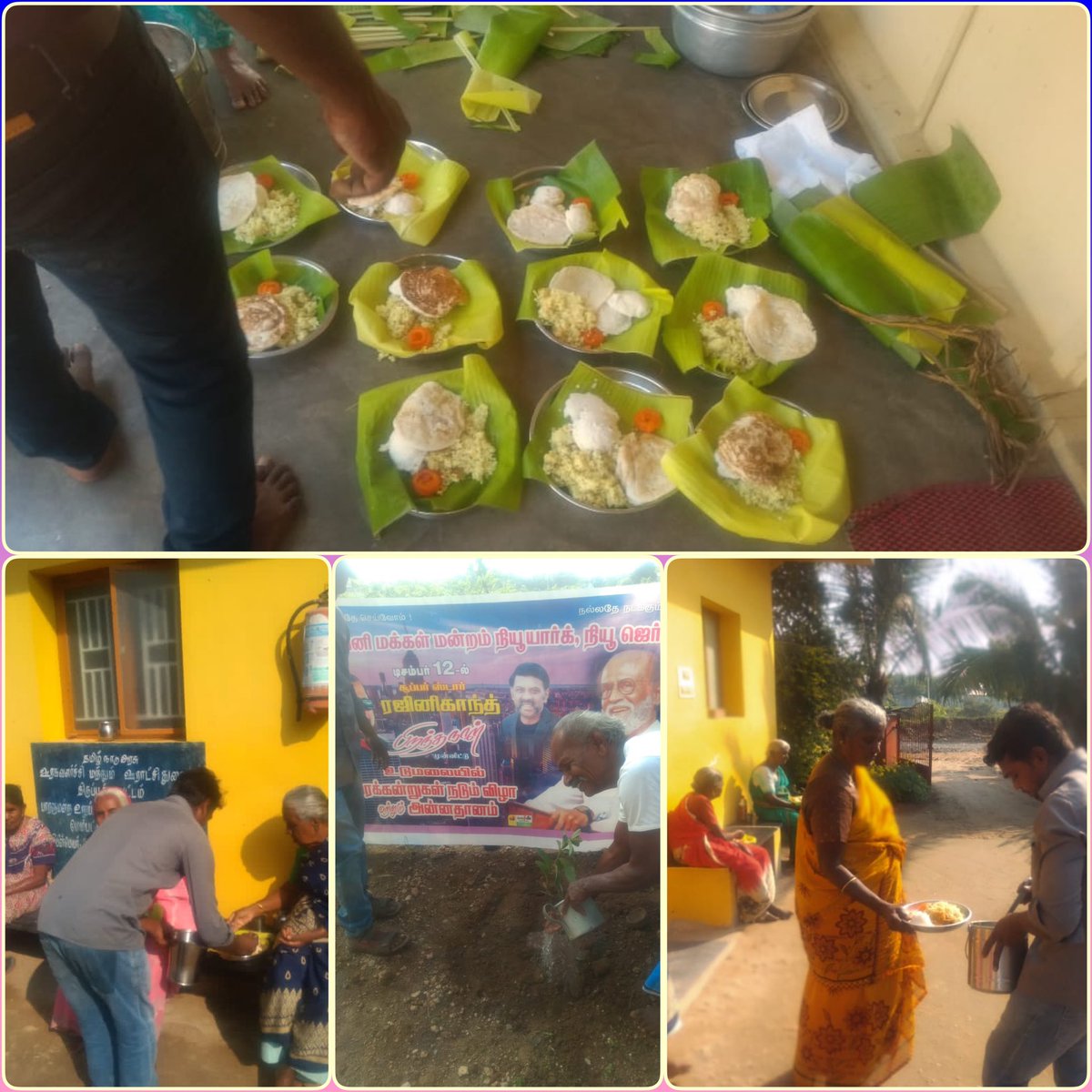 RMM_NYNJChapter's tweet photo. RMMNA NewYork NewJersey chapter sponsored Annadhanam at "Annai Therasa" old age home in Udumalpet and seeked blessing for Thalaivar 70th Birthday.
Also, planted 70 tree saplings🌳 which will be taken care until they reach a self sustaining stage #RMMNA
#HBDSuperstarRajinikanth https://t.co/kk56I1XPjf