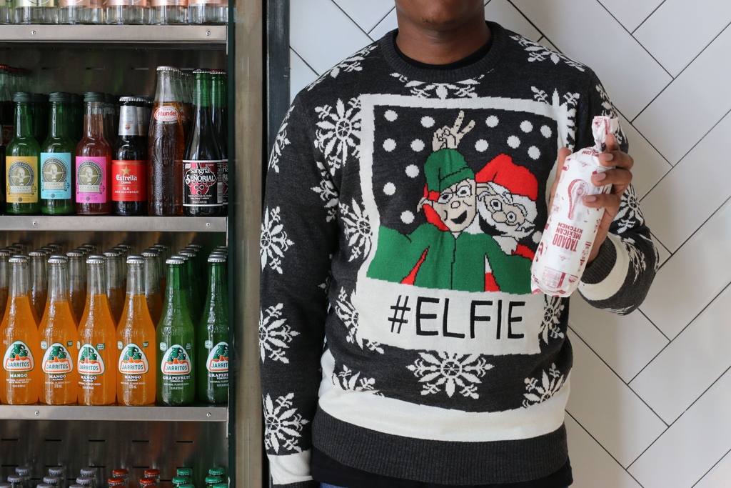 CHRISTMAS JUMPER WEEK STARTS TODAY! 🎅⁠
⁠
Visit your nearest #Taqado, wearing a frightfully festive jumper, take a pic of our Christmas Jumper in-store, post to IG Stories tagging us, and you'll get a FREE BURRITO!⁠
⁠
Side note: a Christmas hat is not a Christmas jumper. ⁠
