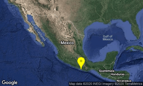 SismologicoMX's tweet photo. SISMO Magnitud 4.1 Loc  22 km al OESTE de PINOTEPA NACIONAL, OAX 12/12/20 23:44:07 Lat 16.33 Lon -98.26 Pf 13 km https://t.co/ts7L3DTW1C