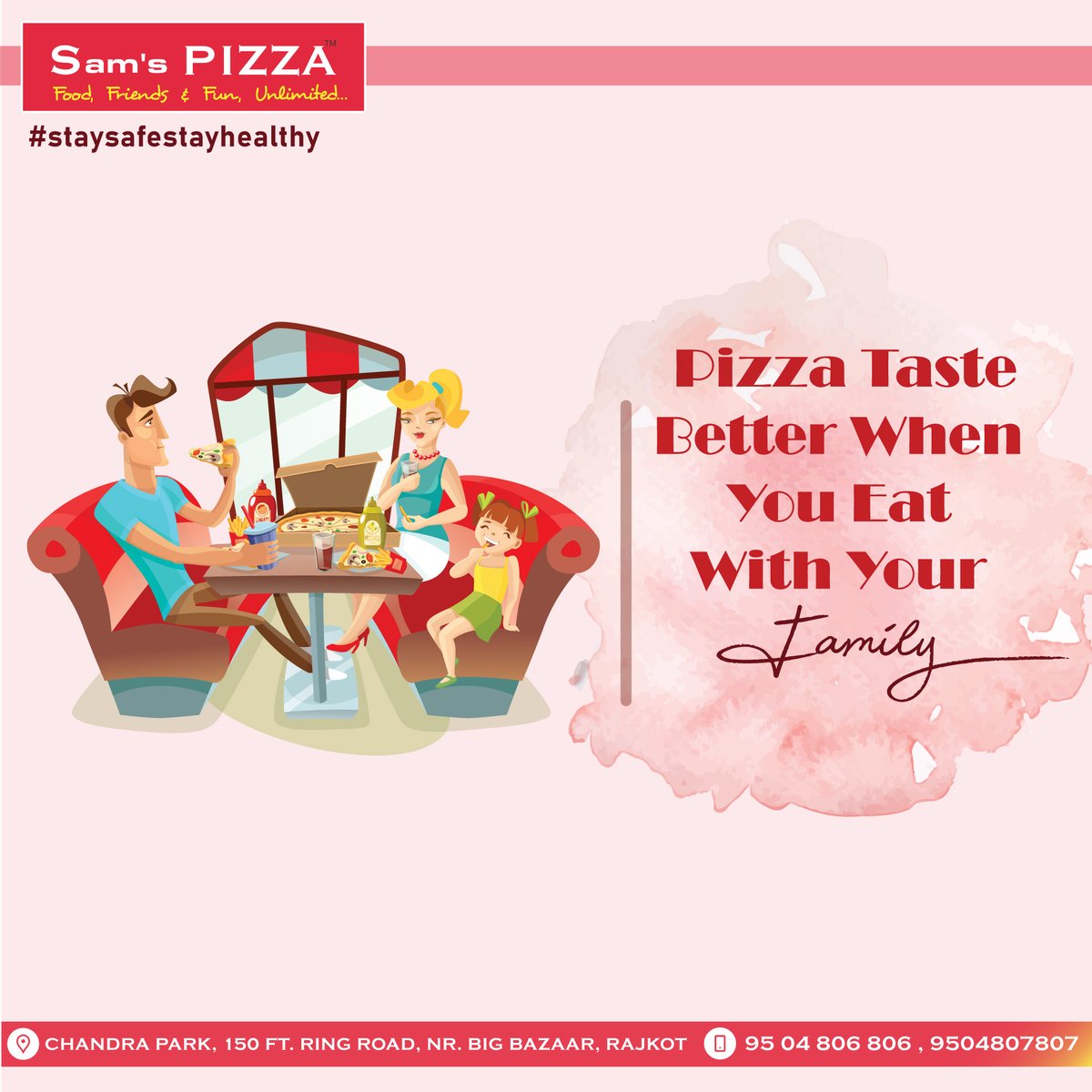 Samspizzarajkot's tweet photo. Pizza taste better when you eat with your family...👨‍👩‍👦

Lets Make your #sundayfunday with Sam's pizza.....😍😍

Order delicious pizza with Zomato....📱🛵

#samspizzarajkot

#food #foodlover #foodie #pizza #instagood #pizza #pizzeria #pizza #pizzaindia #rajkotfoodie #rajkotiann https://t.co/BDNVQRIRDW