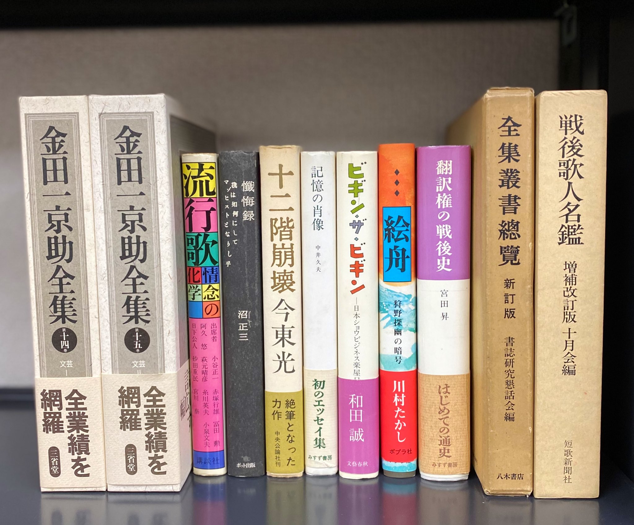 幻想系古本屋 古書ドリス 本日の新入荷 金田一京助全集 今東光著 十二階崩壊 和田誠著 ビギン ザ ビギン 宮田昇著 翻訳権の戦後史 など 日本の古本屋 に登録しています T Co Kgdysblbsb T Co Znvqnrcgxn Twitter