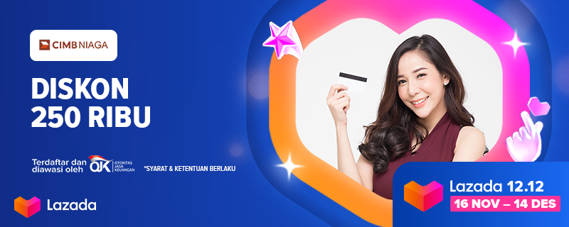 LazadaID's tweet photo. Diskon 250ribu pakai kartu Bank CIMB Niaga di Garbolnas! Yuk klik untuk info lebih lanjut: https://t.co/sfvhWapl4O
#LazadaID #Lazada1212 #Garbolnas https://t.co/vEFP4ZF1HB