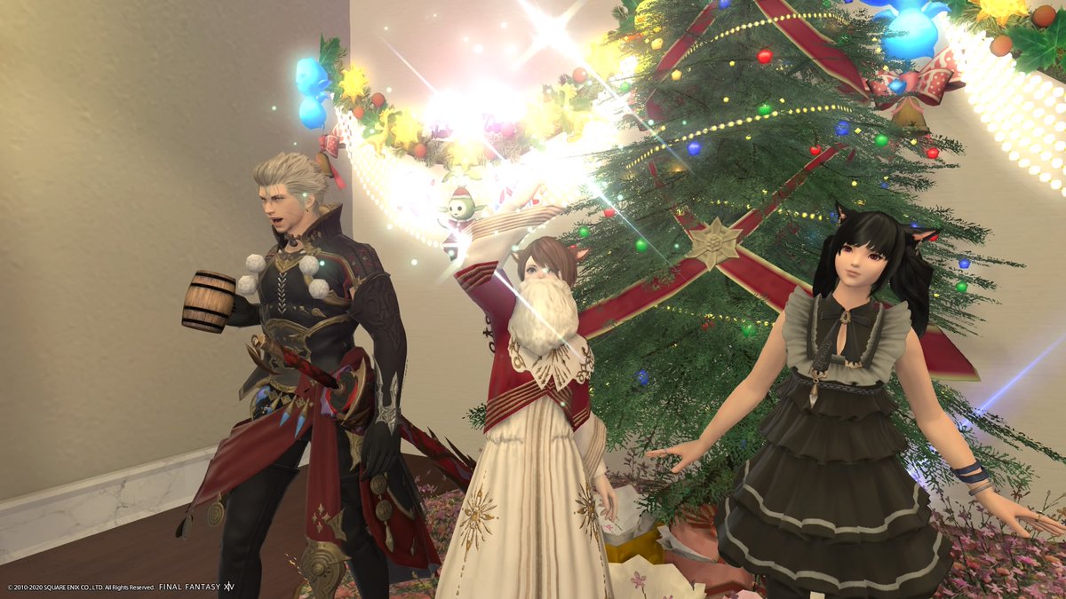 rine_valens's tweet photo. Grinn &amp; Vhel! #FFXIV #Starlight2020 #7LivesLeftCafe https://t.co/7ll2muMCu6