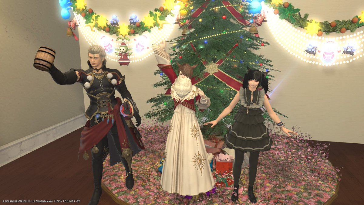 rine_valens's tweet photo. Grinn &amp; Vhel! #FFXIV #Starlight2020 #7LivesLeftCafe https://t.co/7ll2muMCu6
