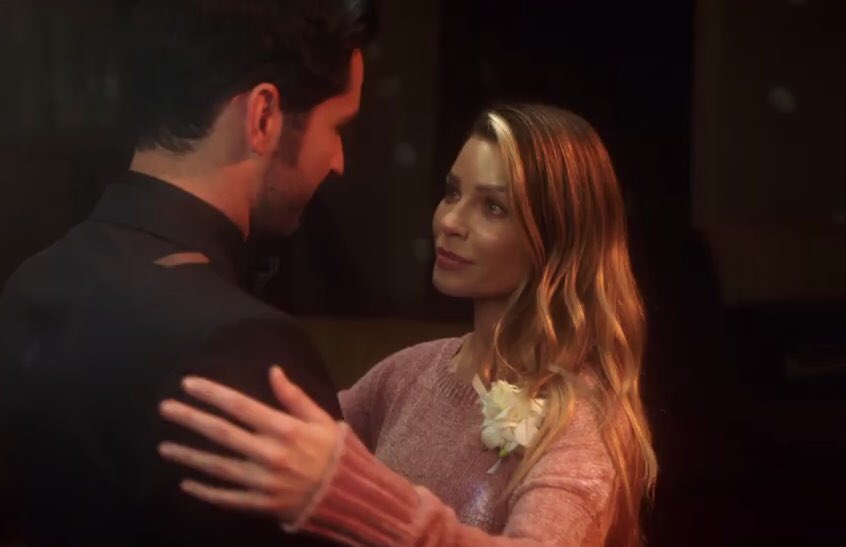 Came back only yesterdayI’m moving farther awayWant you near meIn the context of the scene, this line coincides with Lucifer pulling her closer. They start with distance between them then become wrapped around each other. They’re physically closer but emotionally driven apart