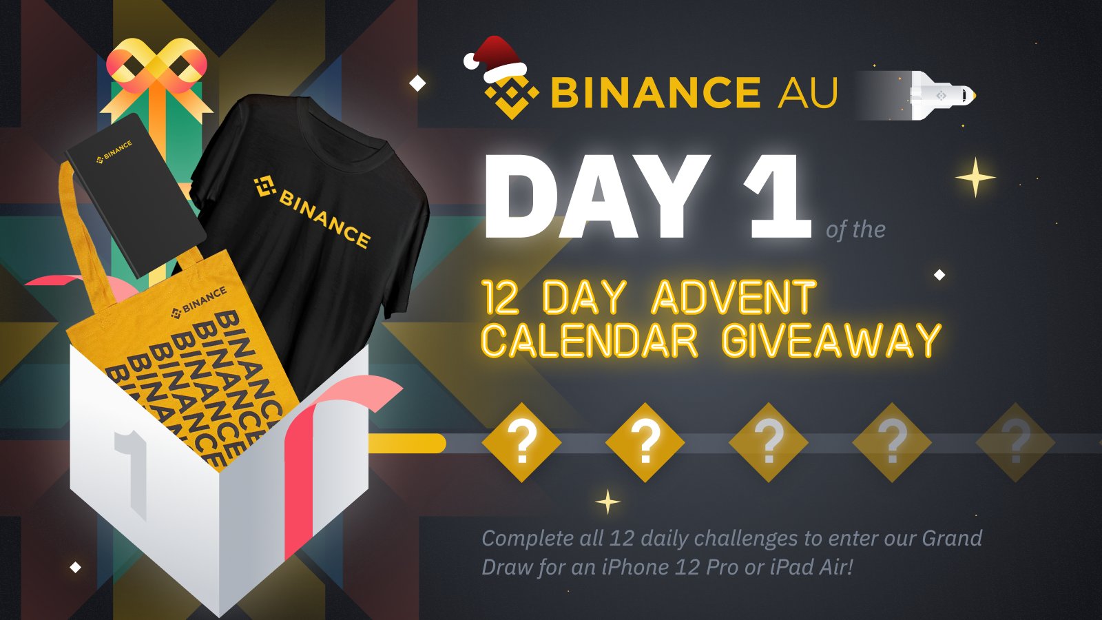 Binance Australia Our 12 Day Advent Calendar Giveaway Is Live Xmasbau Click To Reveal Today S Challenge T Co Wavook7byf Today S Prize Up For Grabs 12 X Exclusive Binance