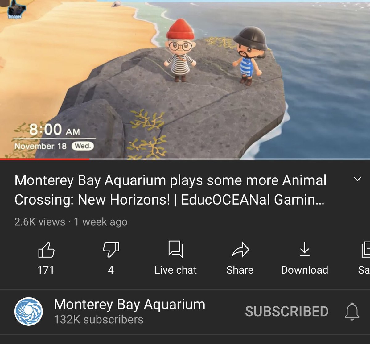 buttmvnch's tweet photo. i just wanna give a little shoutout to whoever’s running all the content for the monterey bay aquarium https://t.co/aNTW9qiIGQ