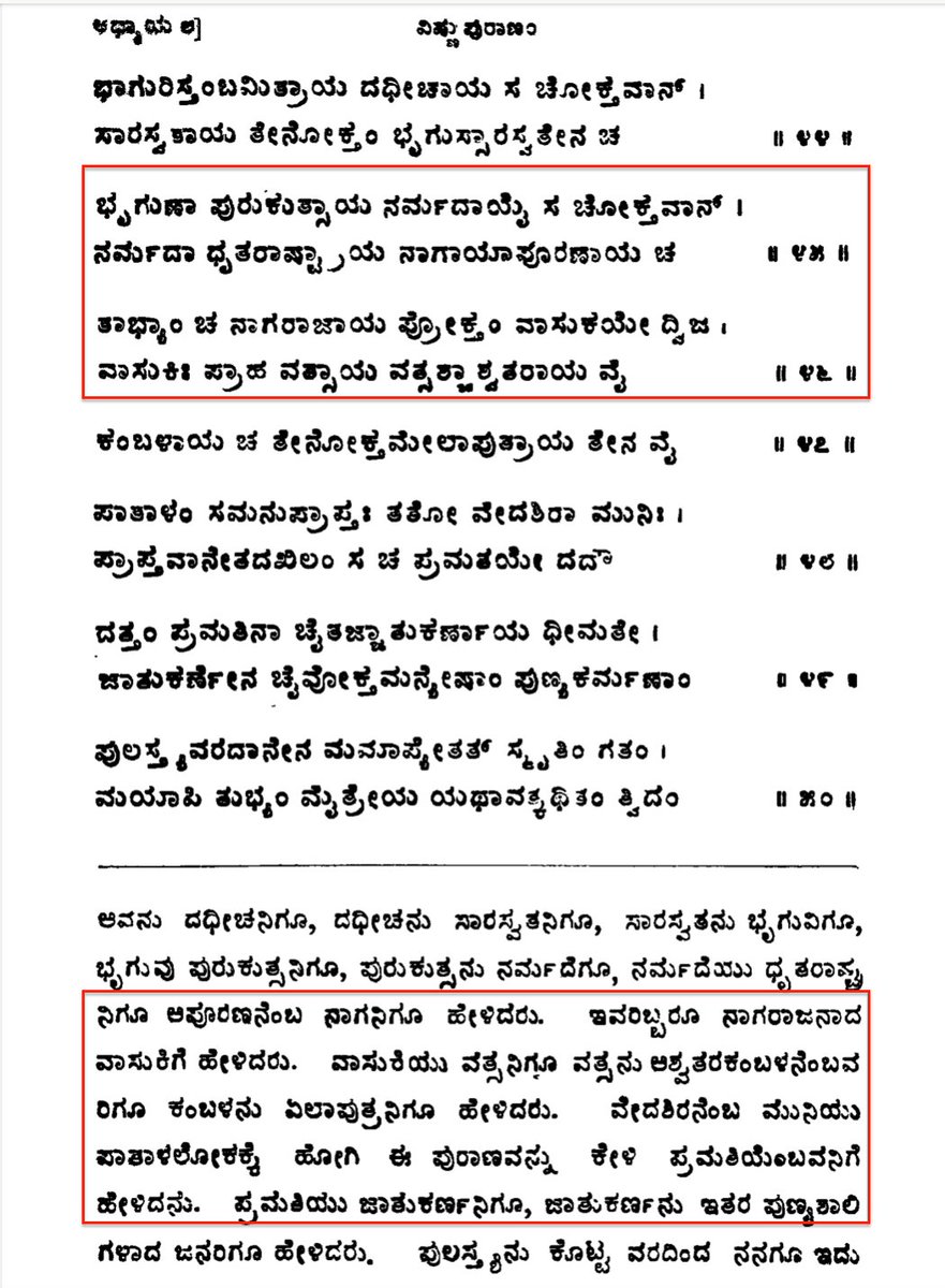 Vasuki was also one of the few who heard Vishnu Purana from his brothers Dhritarashtra and Apurana. This is captured in Vishnu Purana, Skanda 6, Chapter 8 as below7/