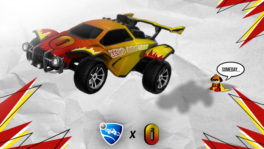 0Issue's tweet image. We want our own car 😭

someday.... @RocketLeague