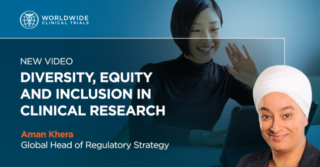 Shubrii's tweet photo. In our latest video, Aman Khera discusses the importance of diversity and inclusion in clinical research, and how collaboration can help overcome obstacles of diversity. https://t.co/0Z77fFFmPJ https://t.co/7pYUF0J6FF