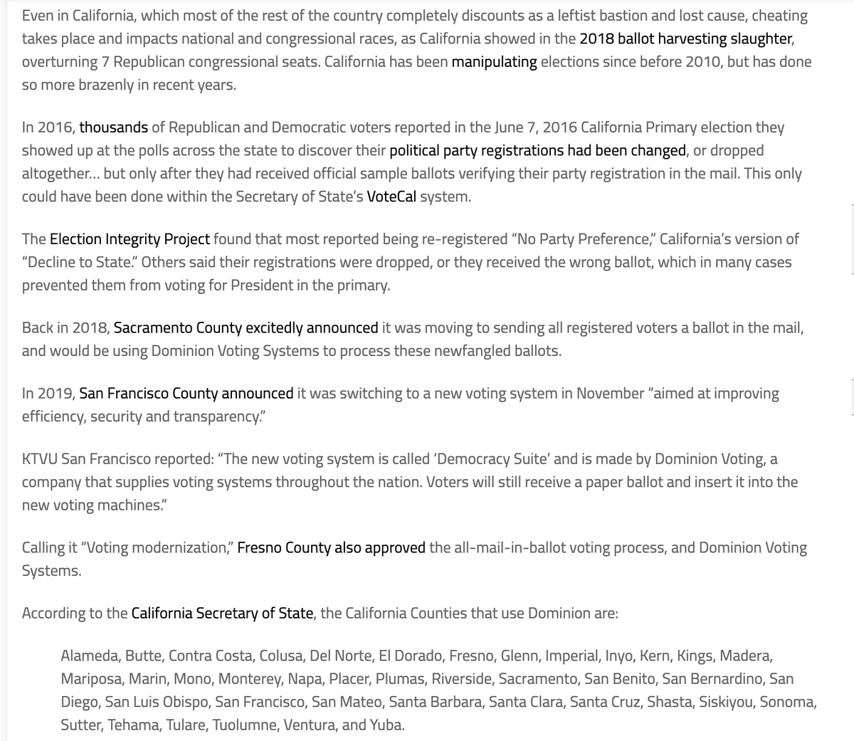 ubiquitol's tweet photo. california too!!
"california has been manipulating elections since before 2010..."
why would we go back to blue after reagan??
especially after globalist bush sr๐
#DominionVotingSystems #DominionCheatingSystems #DominionWatch #dominion #dominionsoftware
https://t.co/x1yGDDfInT https://t.co/tQ11ZpP55i