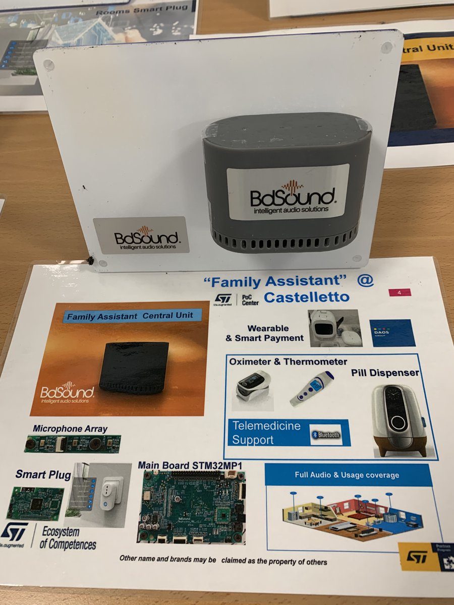ST_World's tweet photo. [#STatMFR] Live from @MakerFaireRome ⏺  #FamilyAssistant solution combines a contactless thermometer, a pulse oximeter, a smart band and smartphone APP @bdsound #Daosgroup #STPartnerProgram #MFR2020 https://t.co/S8MFqjHQry