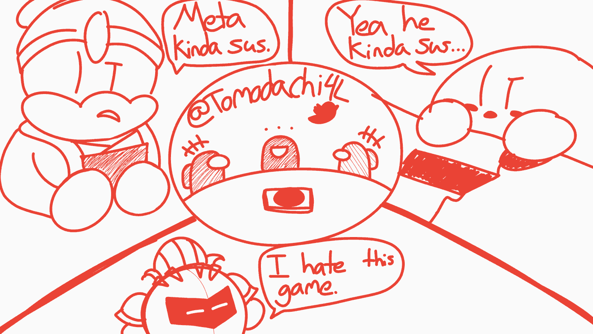 Tomodachi4L's tweet photo. Day 12 of #TomosDeDeDecember - Gaming
Ngl he kinda acting sus...

#KingDedede #Dedede #DeDeDecember #MetaKnight #Kirby #KirbyFanArt #Nintendo #AmongUs #AmongUsFanArt #Art #Artwork #Artist #ArtistOnTwitter #Drawing #Doodle #DigitalArt #DigitalArtist #DigitalArtwork #Gaming https://t.co/czKvJZfCml