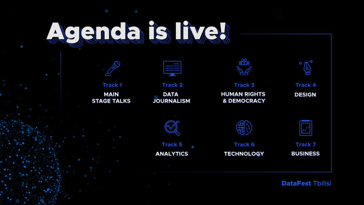 datajournalism's tweet photo. #Datajournalists, you've gotta check this out! Take a look at the programme for the @DataFestTbilisi event! It will be held on 15 -17 December and will cover #datajournalism related topics through talks, workshops, and #datathons: https://t.co/jPYAtvnJjM https://t.co/RMlolcApWU