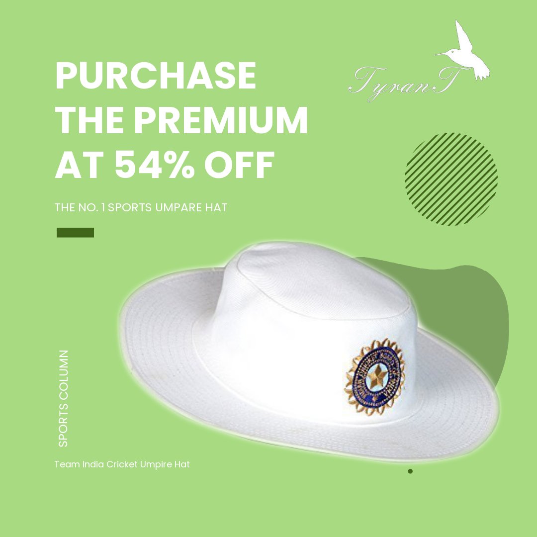 tyrantfashions's tweet photo. TyranT Team India Cricket Umpire Hat |  Color Indian ODI, IPL, T20 Bcci Panama Sports Hats for Men and Women | Cricketer Accessories Wide Brim Caps
 bUY Now 👉 https://t.co/JpNqYQe8Yn 
#hats #fashion #hat #caps #style #millinery #handmade  #headwear #streetwear #Tyrantfashions https://t.co/5AJdh1l6AV