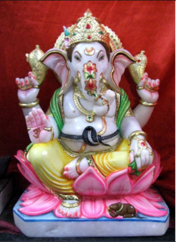 Maha Ganapathi took that snake and used the same to tie his tummy much like a modern day belt. Symbolically, Lord Ganesha’s belly represents the whole cosmos. These are held together by the cosmic energy (kundalini) symbloized by the Snake.PC: Google12/