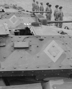 British tank markings Part 1 #SquadronMarkingsEasy, 4 geometric shapes. Diamond for Regimental HQ, as modelled by this Crusader from 11th Armd.  #TankMarkings  #SWW  #History  #WW2