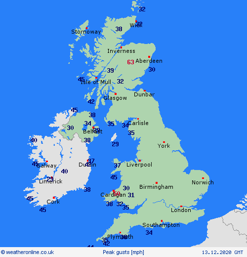 weatherschool's tweet photo. Good morning, it is going to be a rather wet and windy day today. Winds have already been picking up across western areas as the band of rain pushes itself across. See chart below on peak gusts so far and latest radar image. #weather #ukweather #rain https://t.co/MWzzGv3h7B
