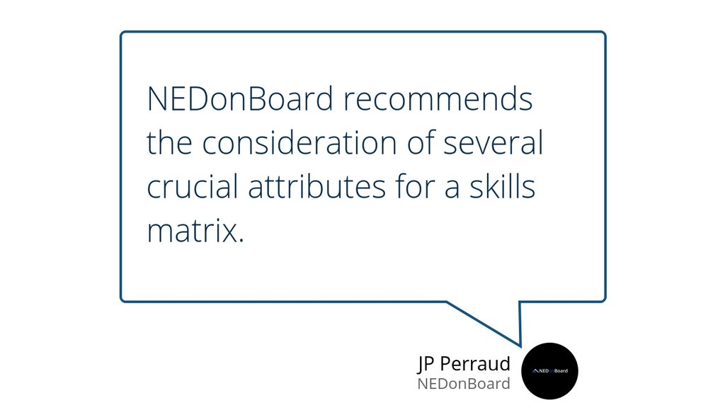 NEDonBoard's tweet image. The conversations around the establishment of the skills matrix process are very important.

Read the full article: The use of skills matrix in board refreshment and succession planning
▸ lttr.ai/aZOz

#nedonboard #SuccessionPlanning #BoardBestPractice #SkillsMatrix