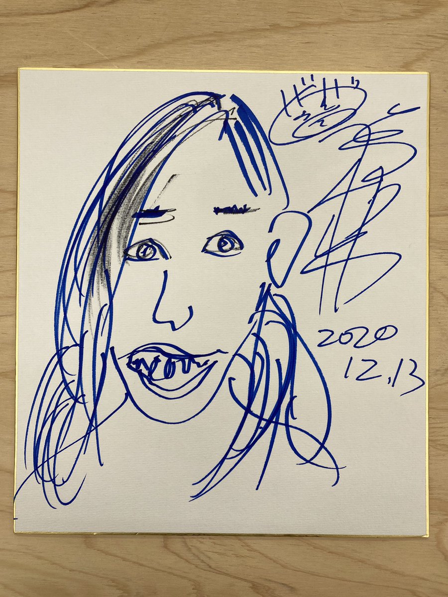 タレントの松村邦洋さんが、東急ハンズ三宮店に御来店🙌 絵を受け取っ