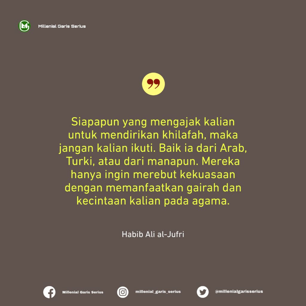SeriusGaris's tweet photo. Siapapun yang mengajak kalian untuk mendirikan khilafah, maka jangan kalian ikuti. Baik ia dari Arab, Turki, atau dari manapun. 

#Toleransiberagama 
#indonesiapancasila #NKRIhargamati #menolakkhilafah #Radikalisme #IndonesiaTanpaKhilafah https://t.co/e4drbK5r5o