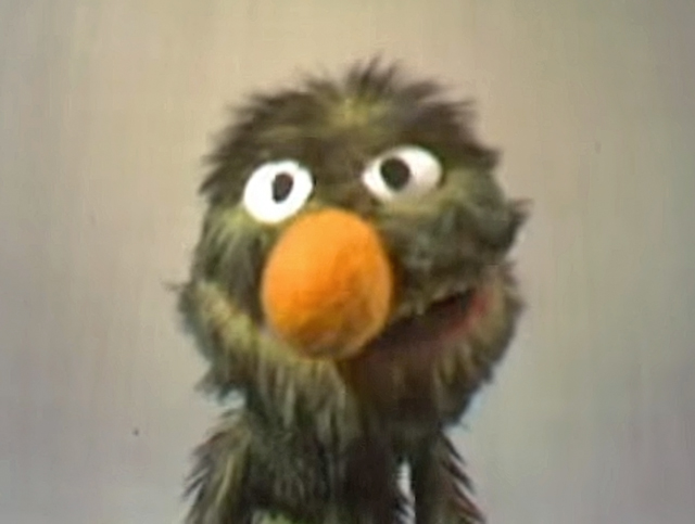 Grover used to be named Gleep, and he was green and had no name for a while before becoming Grover.