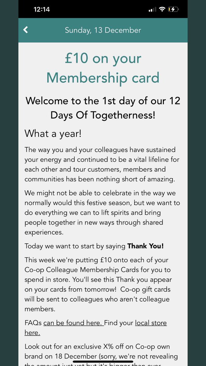 walker424's tweet image. What a great start to 12 days of togetherness!! #ItsWhatWeDo @coopuk